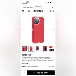 Casebus Defender Case for iPhone 16 Pro Max